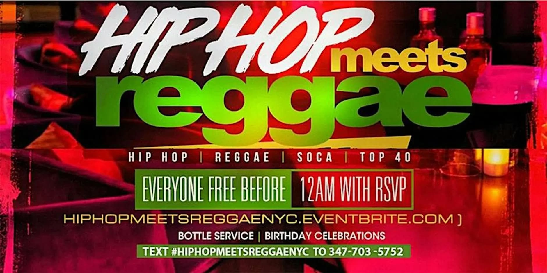 Hip Hop Meets Reggae in Queens (Big Room Saturdays) - 11.14