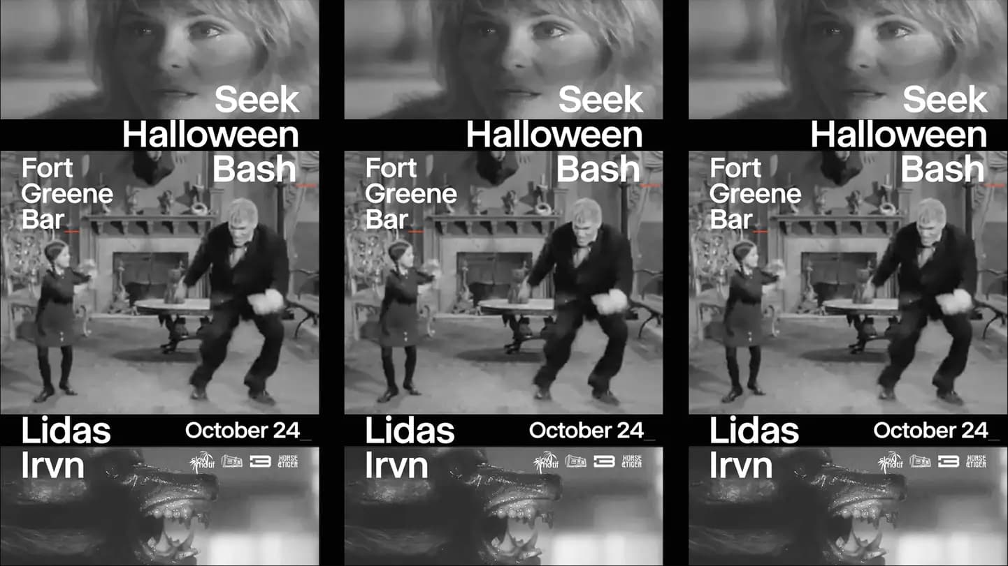 Slowmotif presents Seek Halloween Bash \\\ Lidas, Irvn