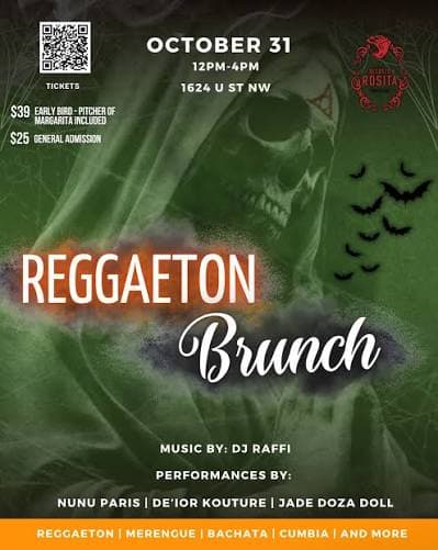 Reggaeton Brunch: Halloween Perreo