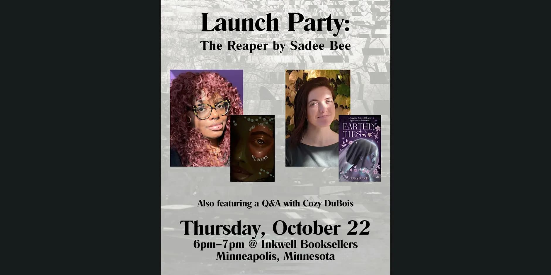 The Reaper Book Release Event