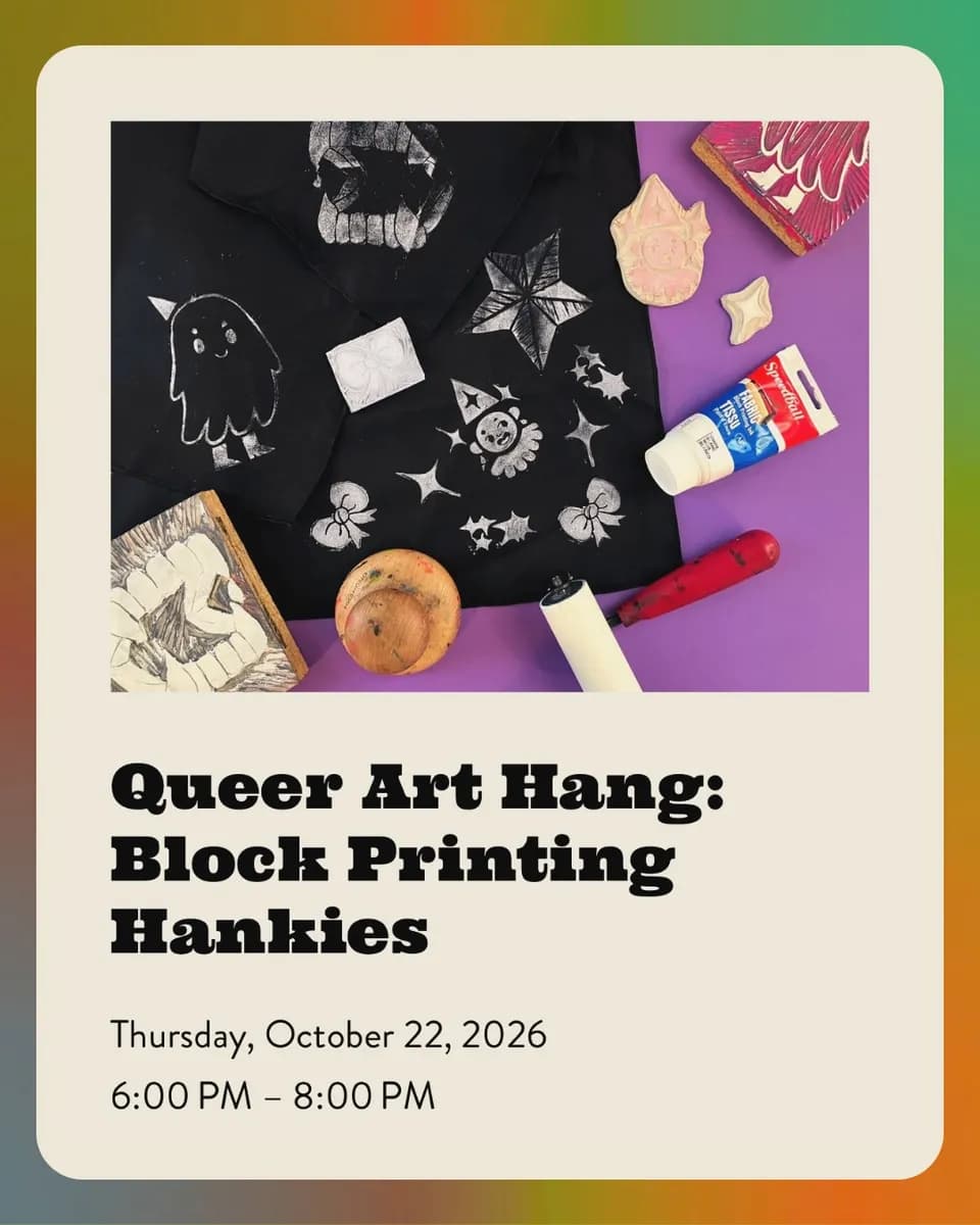 Queer Art Hang: Block Printing