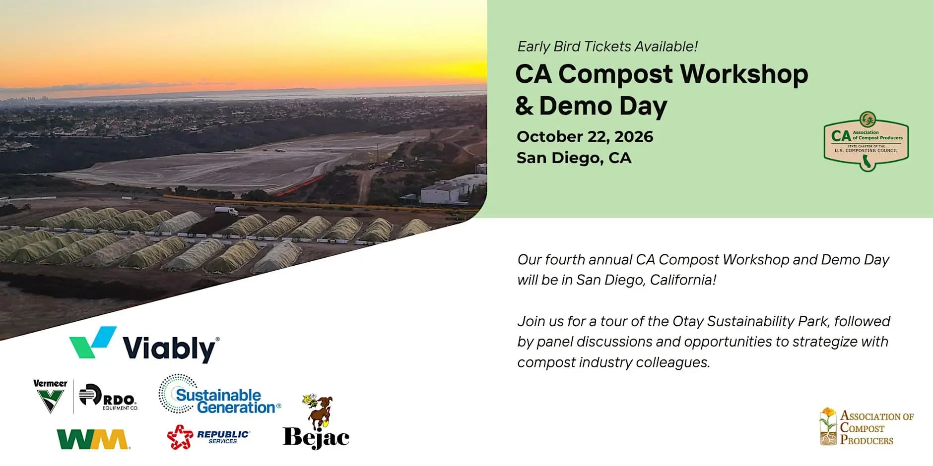 2026 CA Compost Workshop & Demo Day