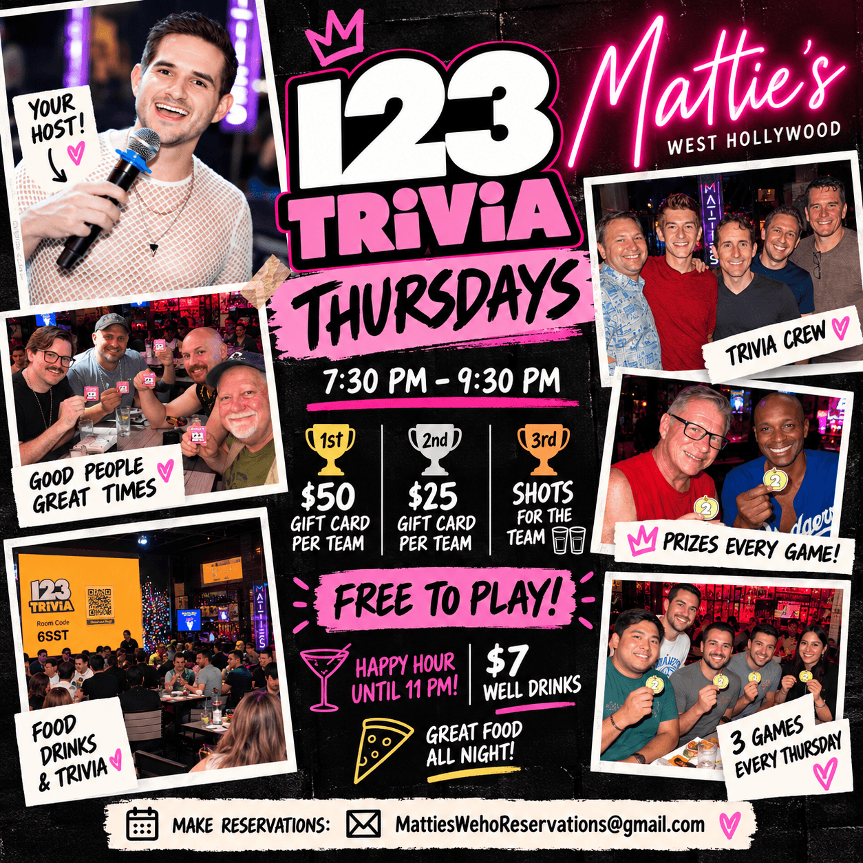Thursday Trivia Night @ Mattie's WeHo