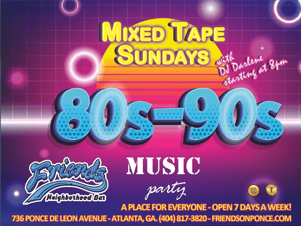 10.25 - Mixed Tape Sundays: 80s-90s Music Party