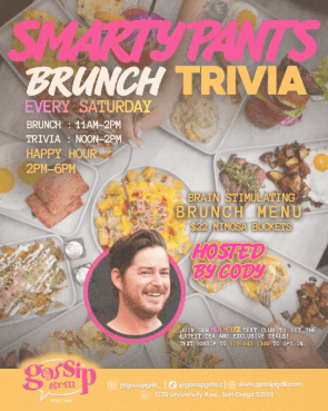 10.24 -Smarty Pants Saturday Trivia Brunch