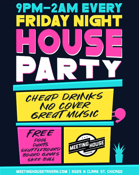 10.23 - FRIDAY NIGHT HOUSE PARTY