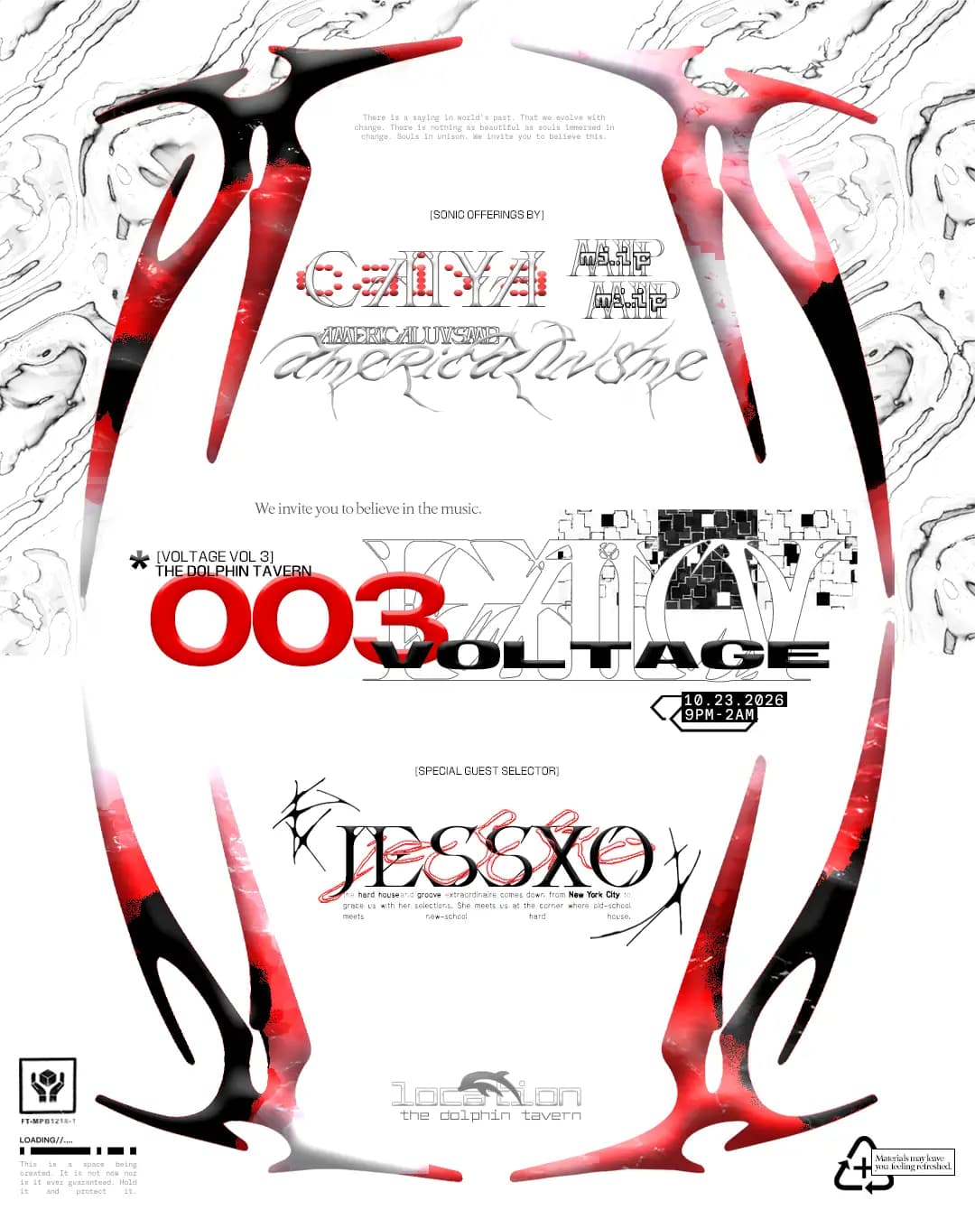VOLTAGE vol 3° feat. JESSXO (NYC), Caiya