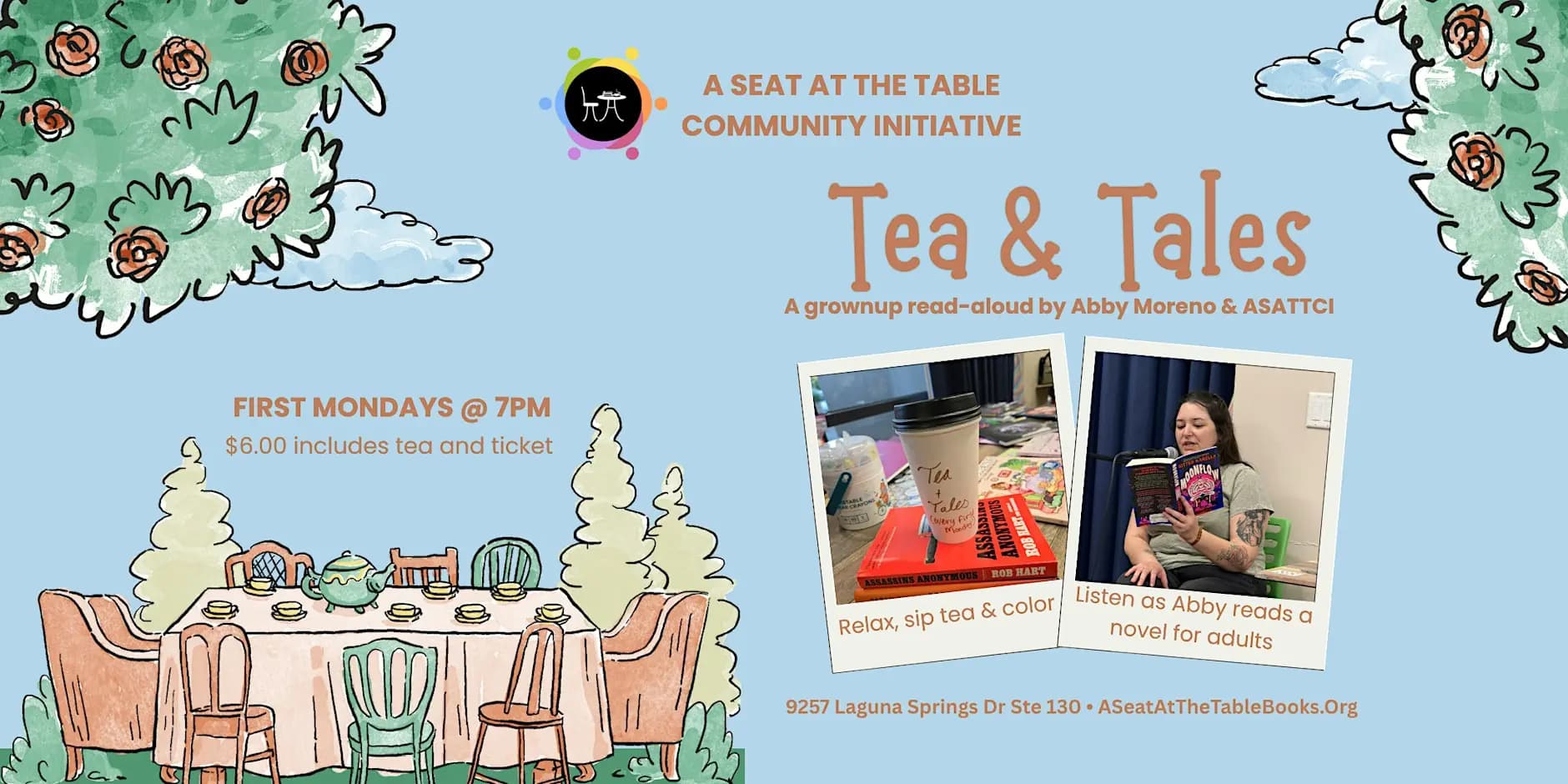 Tea & Tales: A Grownup Read-Aloud - 12/07