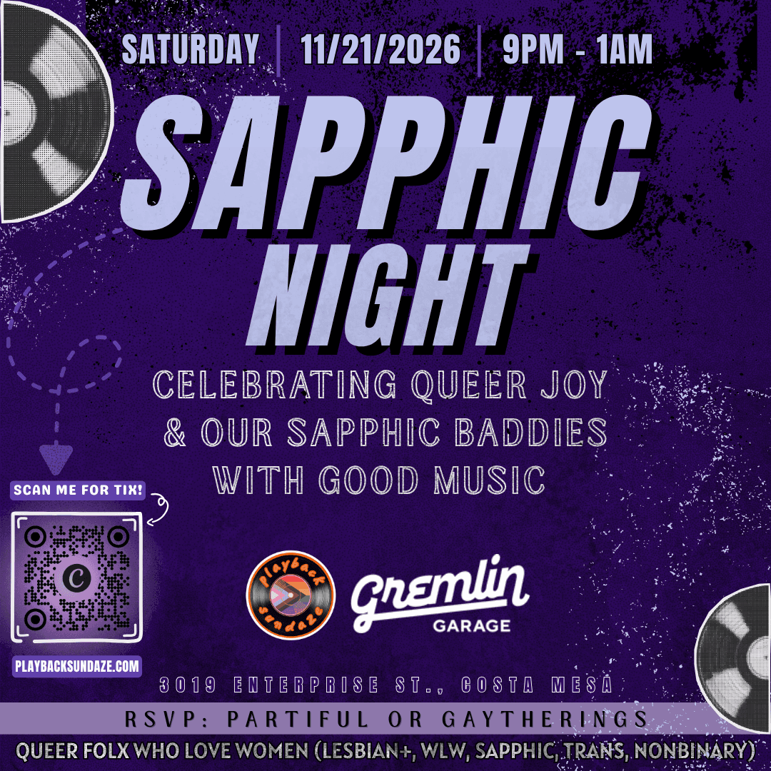 SAPPHIC NIGHT 11/21 | PLAYBACK SUNDAZE