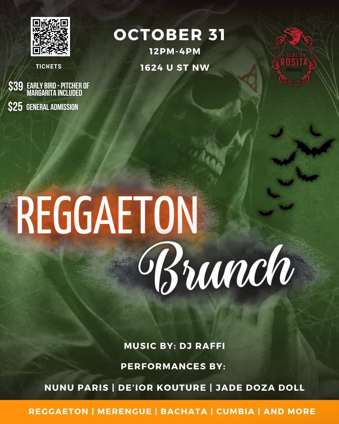 Reggaeton Brunch: Halloween Perreo