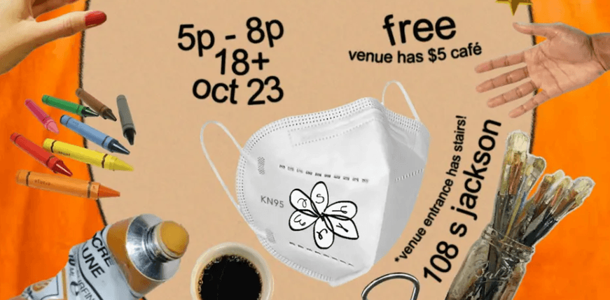 (MASKED!) SPOOKY CRAFT CLUB: free art supply library + craft time